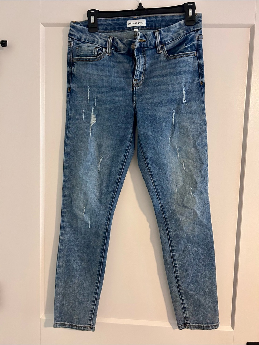 Studio Blue Distressed Skinny Jeans